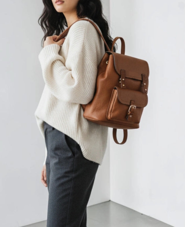 SATCHEL PACKPACK - TAN