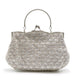 SILVER BEADED OCCASION BAG