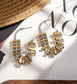 MIXED METAL STAINLESS STEEL HOOP EARRINGS