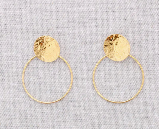 STAINLESS STEEL CIRCLE STUD EARRINGS