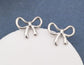 BOW STUD - SILVER