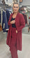 COTTON CORD JACKET - 10-16 - BURGUNDY