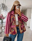 SUEDETTE STRIPE SLEEVE BLAZER - 8-14 - FUSCHIA