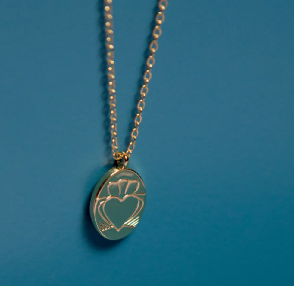DKMV - HEART STRONG DISC CHAIN - GOLD PLATED