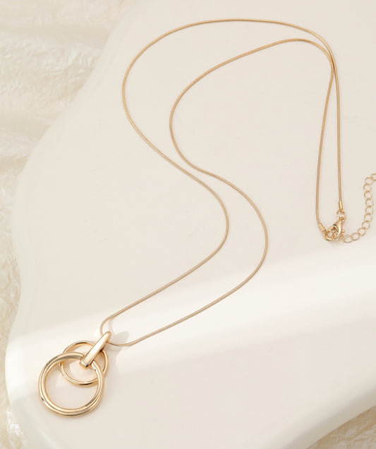 CIRCLES LONG NECKLACE