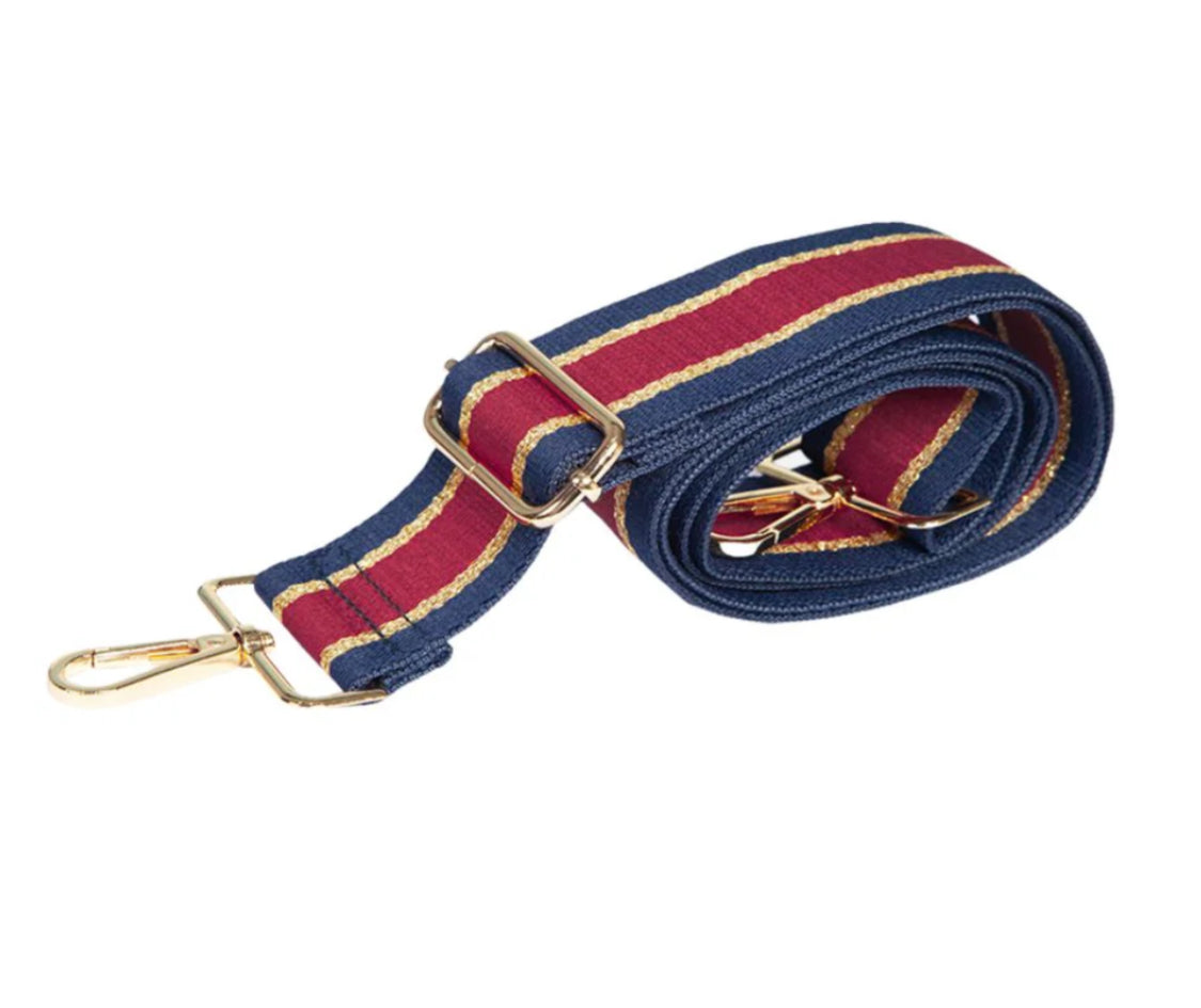 RED/NAVY STRIPE BAG STRAP