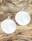HAMMERED LARGE CIRCLE EARRINGS- SILVER