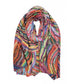 ACCORDION PLEAT LIGHT SCARF - MULTI