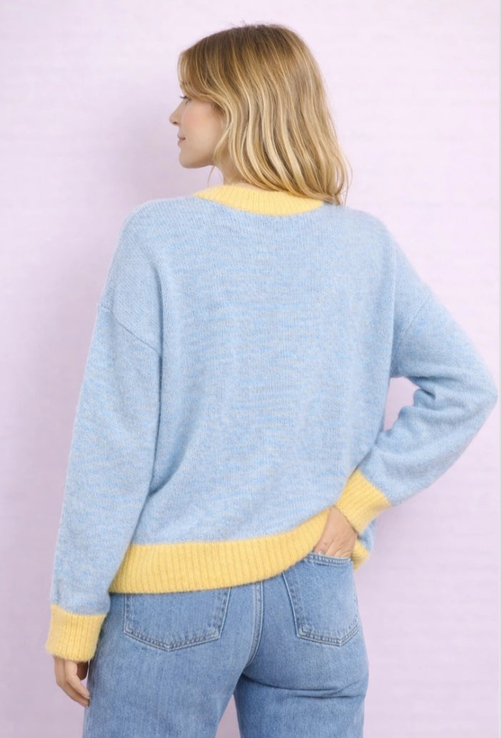 ALPACA BLEND STRIPE KNIT - 10-16