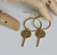 KAIKO - CIRCLE & BAR BRASS EARRINGS