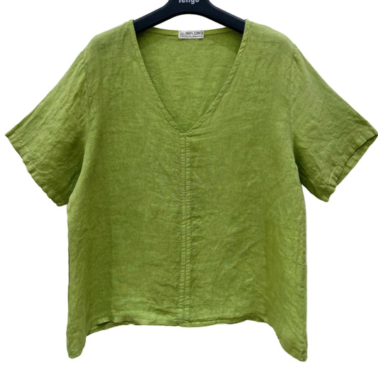 LINEN SEAM TOP - 8-14