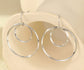 CIRCLES HOOK EARRINGS - SILVER