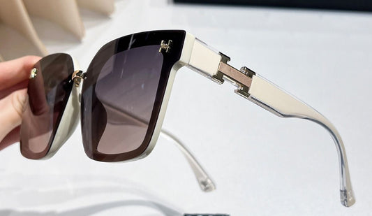 CREAM ‘H’ LOGO SUNGLASSES