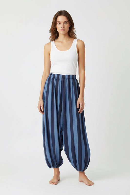 STRIPE HAREM PANTS - 10-16