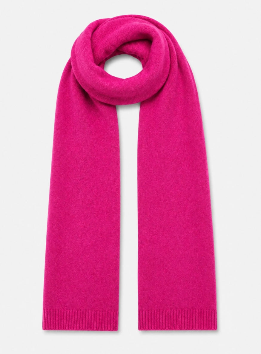 CASHMERE & MERINO WOOL BLEND SCARF - FUSCHIA