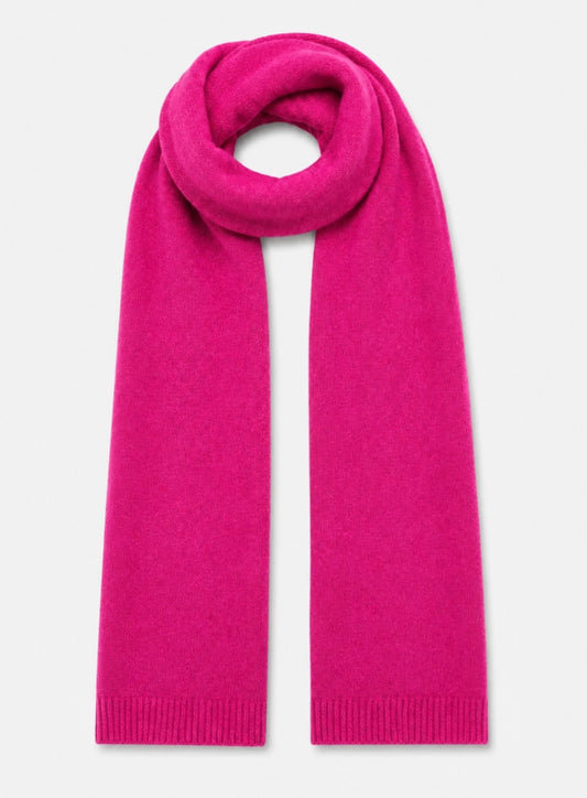 CASHMERE & MERINO WOOL BLEND SCARF - FUSCHIA