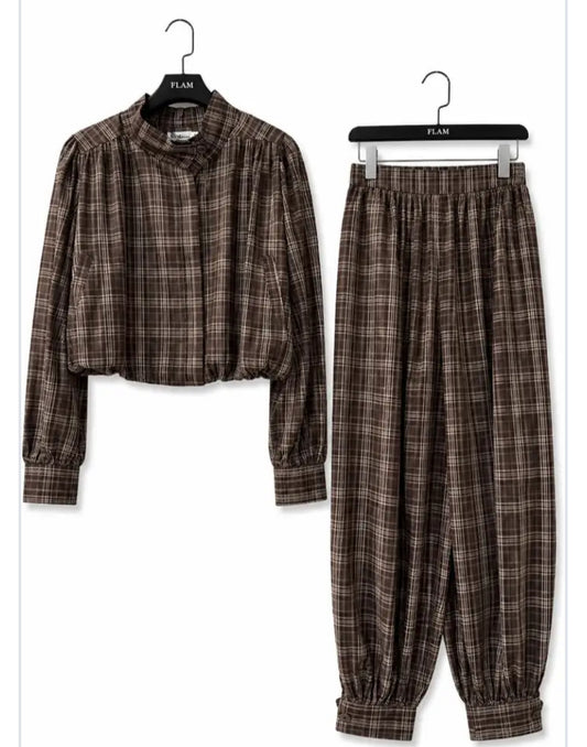 CHECK BOMBER JACKET - 10-12 & 14-16