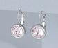 CRYSTAL DROP EARRINGS - PINK