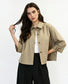 SHORT TRENCH - 10-14 - BEIGE