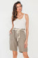 LINEN BERMUDA SHORTS - 10-14- TAUPE