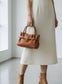 TOTE WITH LONG HANDLE - TAN