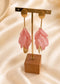 PETAL STATEMENT EARRINGS - PINK