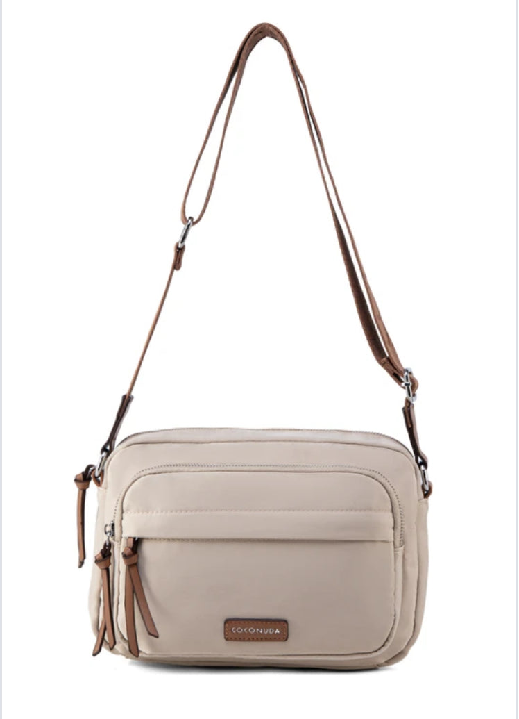 NYLON CROSSBODY - BEIGE