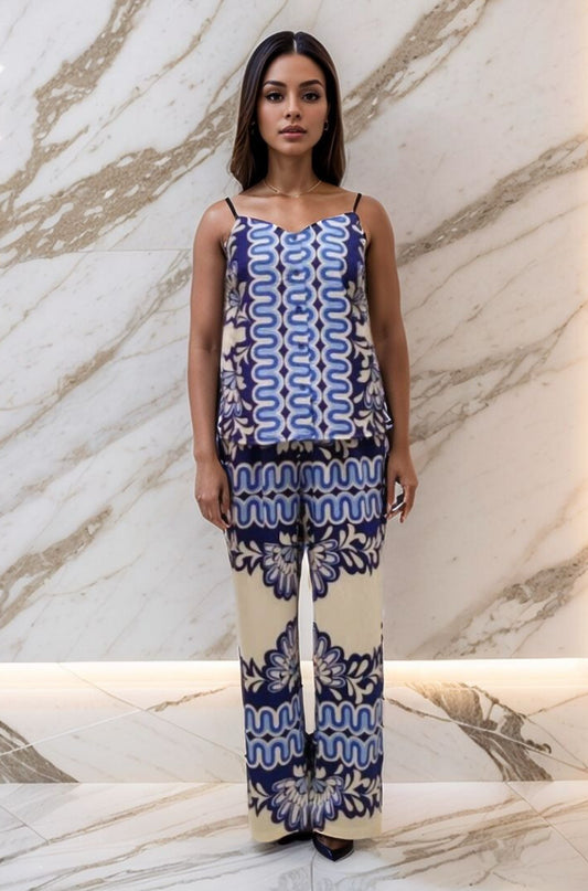 VEST & PALAZZO SET - S/M & L/XL - BLUE