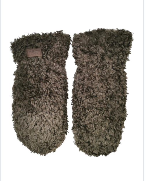 SHERPA MITTENS - CHOCOLATE