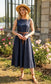 STRIPE DENIM MAXI DRESS - 8-12