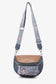 PRINT SLING BAG WITH PATTERNED LINING - BLUE