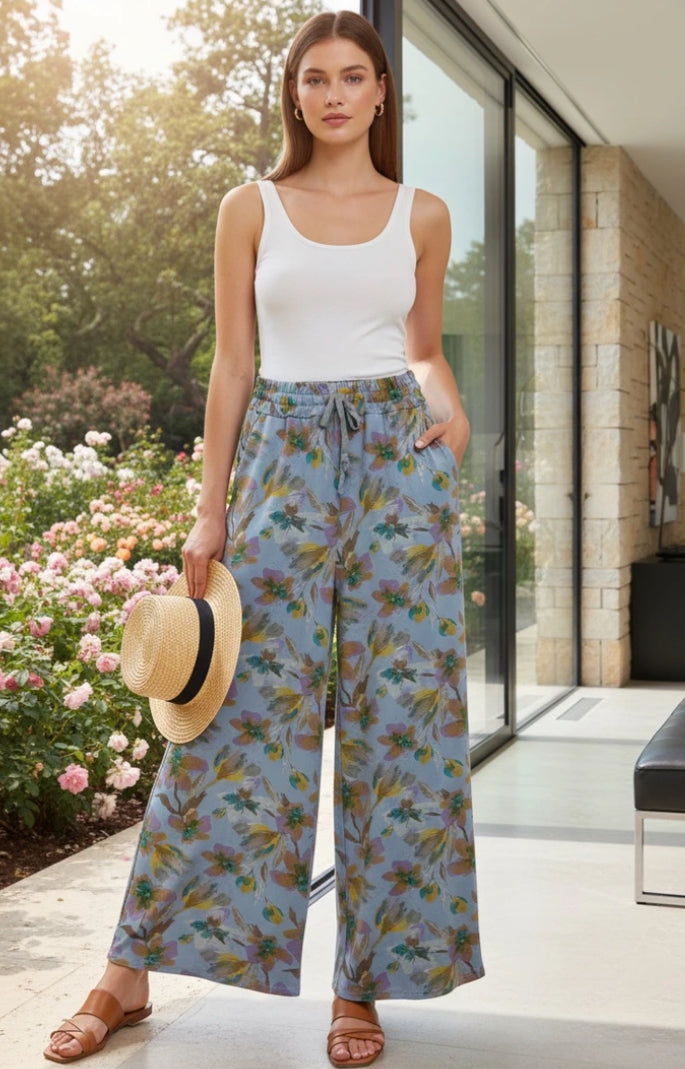 COTTON PRINT PALAZZO - 10-16