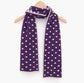 CASHMERE & MERINO WOOL POLKA SCARF - PURPLE