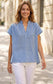 COTTON BLEND GINGHAM TOP - 10-16 - BLUE