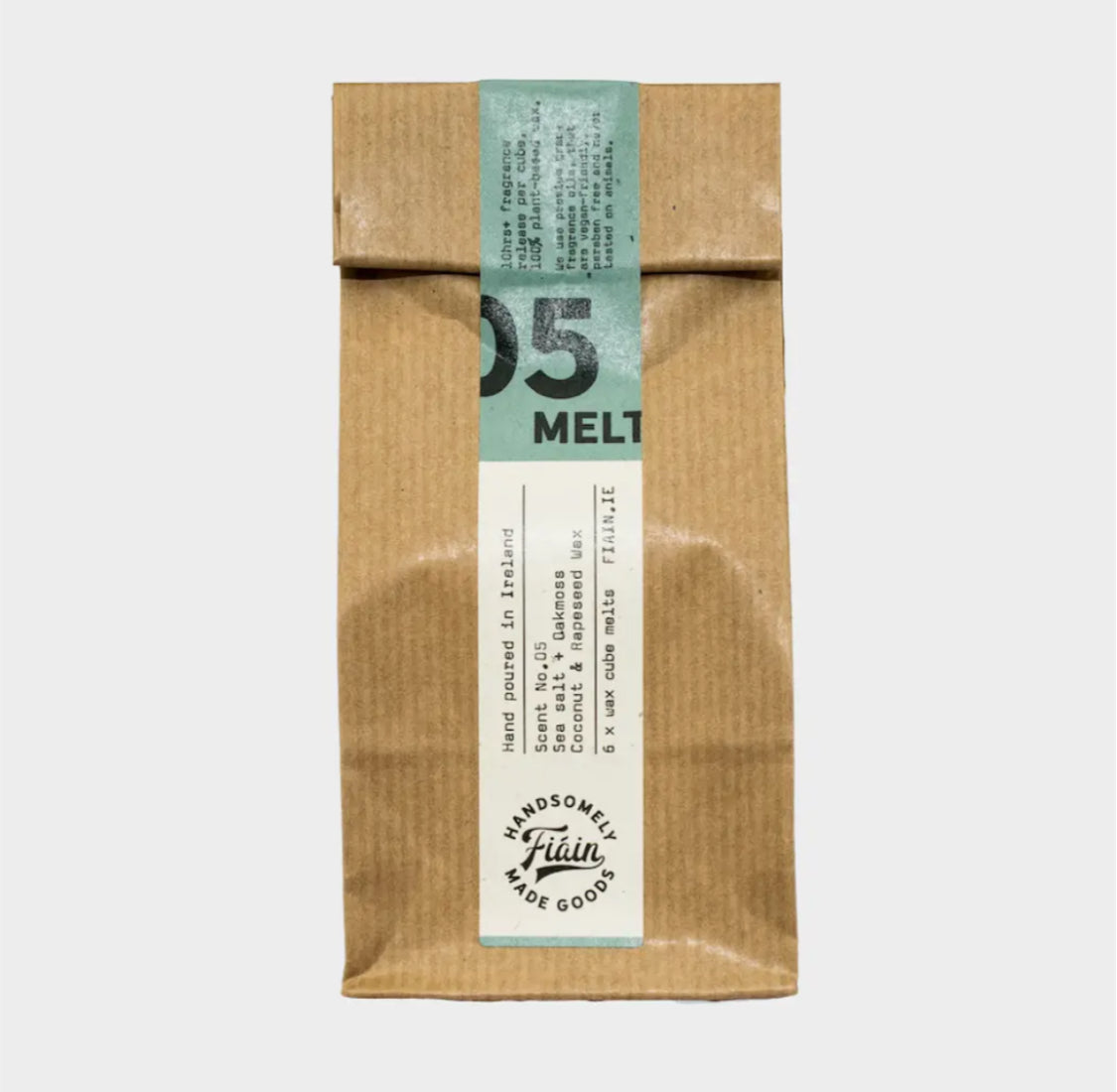 ‘FIAIN’ IRISH MADE WAX MELTS - SEA SALT & OAK MOSS