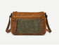 ZIP CROSSBODY - CAMEL & KHAKI