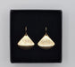AURALINA BRASS FAN EARRINGS