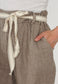 LINEN BERMUDA SHORTS - 10-14- TAUPE