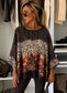 OVERSIZED SATIN TOP - 14-18 - CHOCOLATE