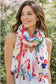 TASSEL FLORAL SCARF