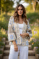 COTTON CROCHET CARDI - 10-16