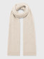 CASHMERE & MERINO WOOL SCARF - CREAM