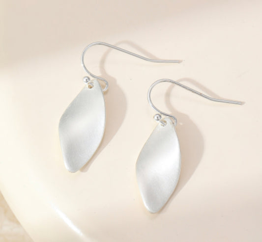 LEAF HOOK EARRINGS