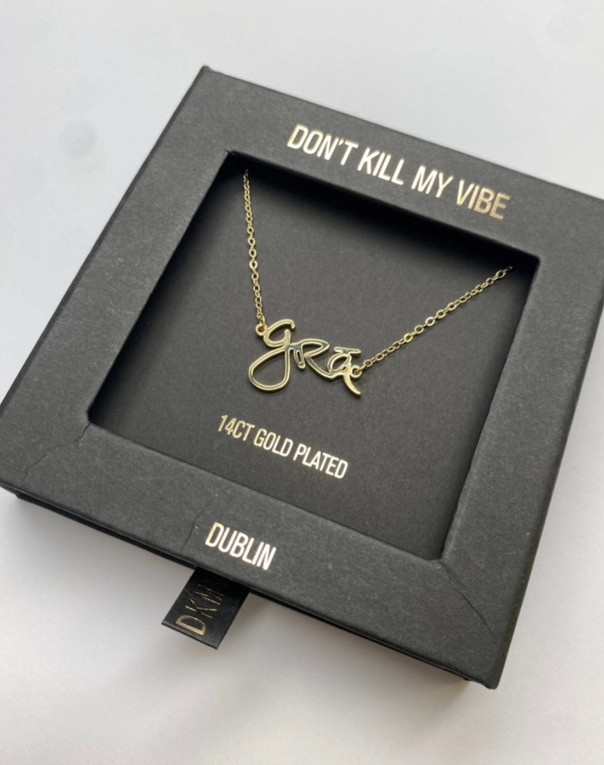 DKMV GRA BEAG NECKLACE - 14CT GOLD PLATED