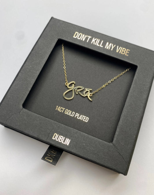 DKMV GRA BEAG NECKLACE - 14CT GOLD PLATED
