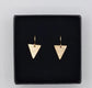AURALINA BRASS TRIANGLE EARRINGS