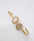 CRYSTAL STONE BANGLE - WHITE