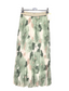 FLORAL PLEAT SKIRT - 10-16 - GREEN