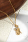 STAINLESS STEET CAT NECKLACE - GOLD