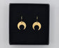 AURALINA BRASS CRESENT EARRINGS